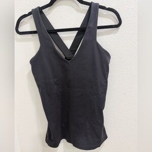 ALO Yoga Black V-Neck Tank Top